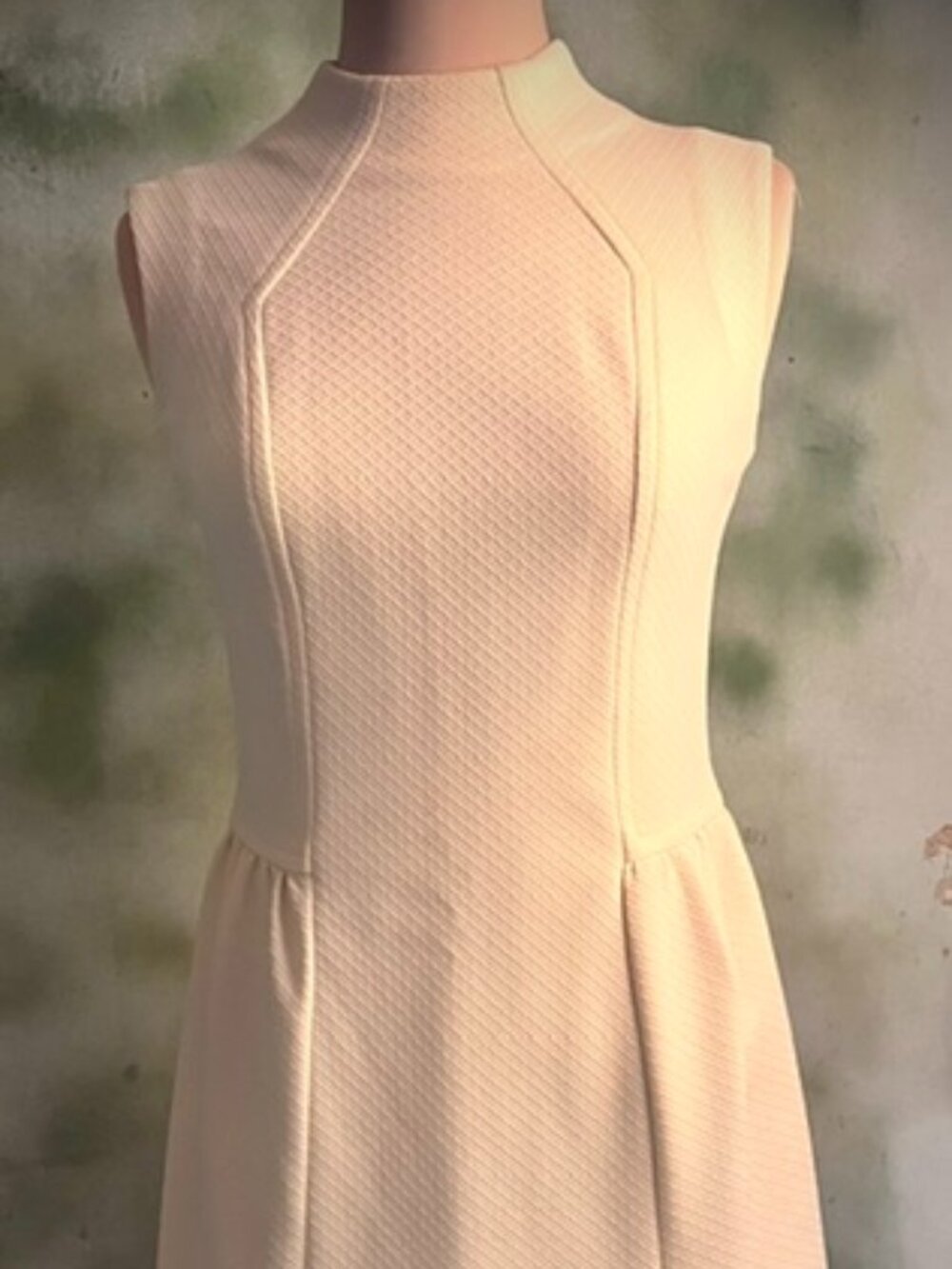 Vintage Maggs Head Butter Yellow Mod Mini Dress XS